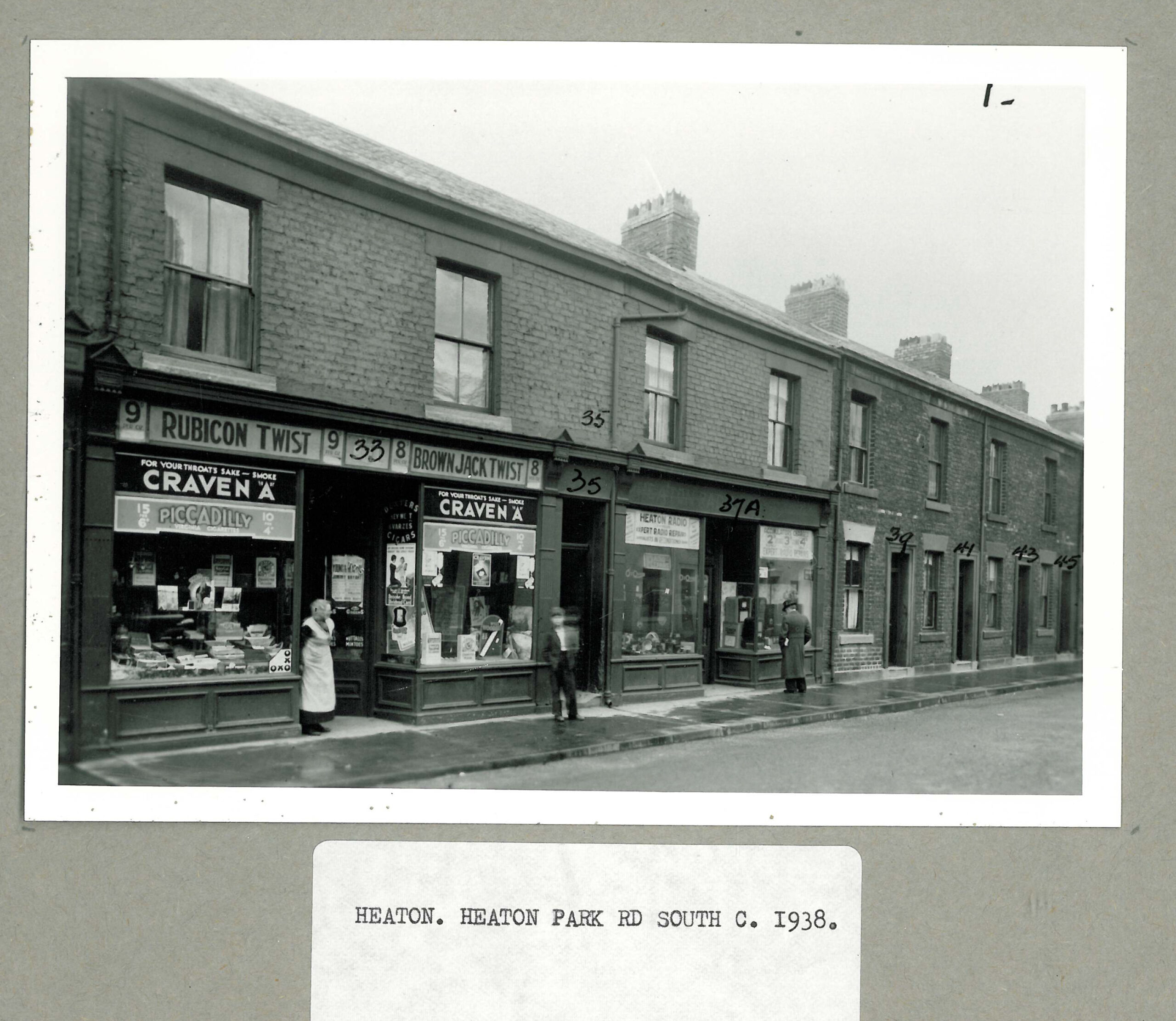 Heaton Park Road South clearance 1938