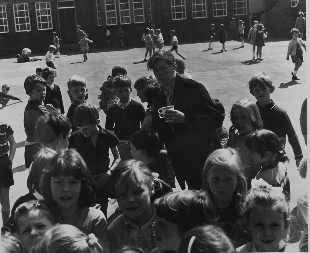 Children and Teacher at Cragside School by Torday