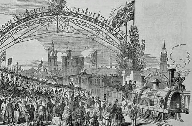 Queen Victoria's train in Newcastle