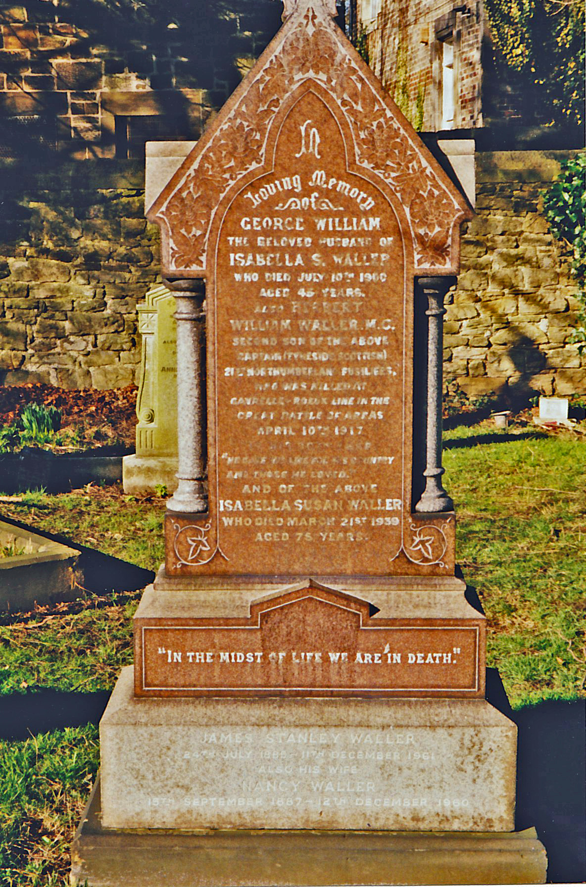 George Waller's grave